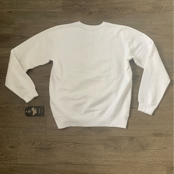 Pacific and Co Trick or Treat Halloween Sweatshirt - Size S - White/Orange - NWT - Picture 3 of 9